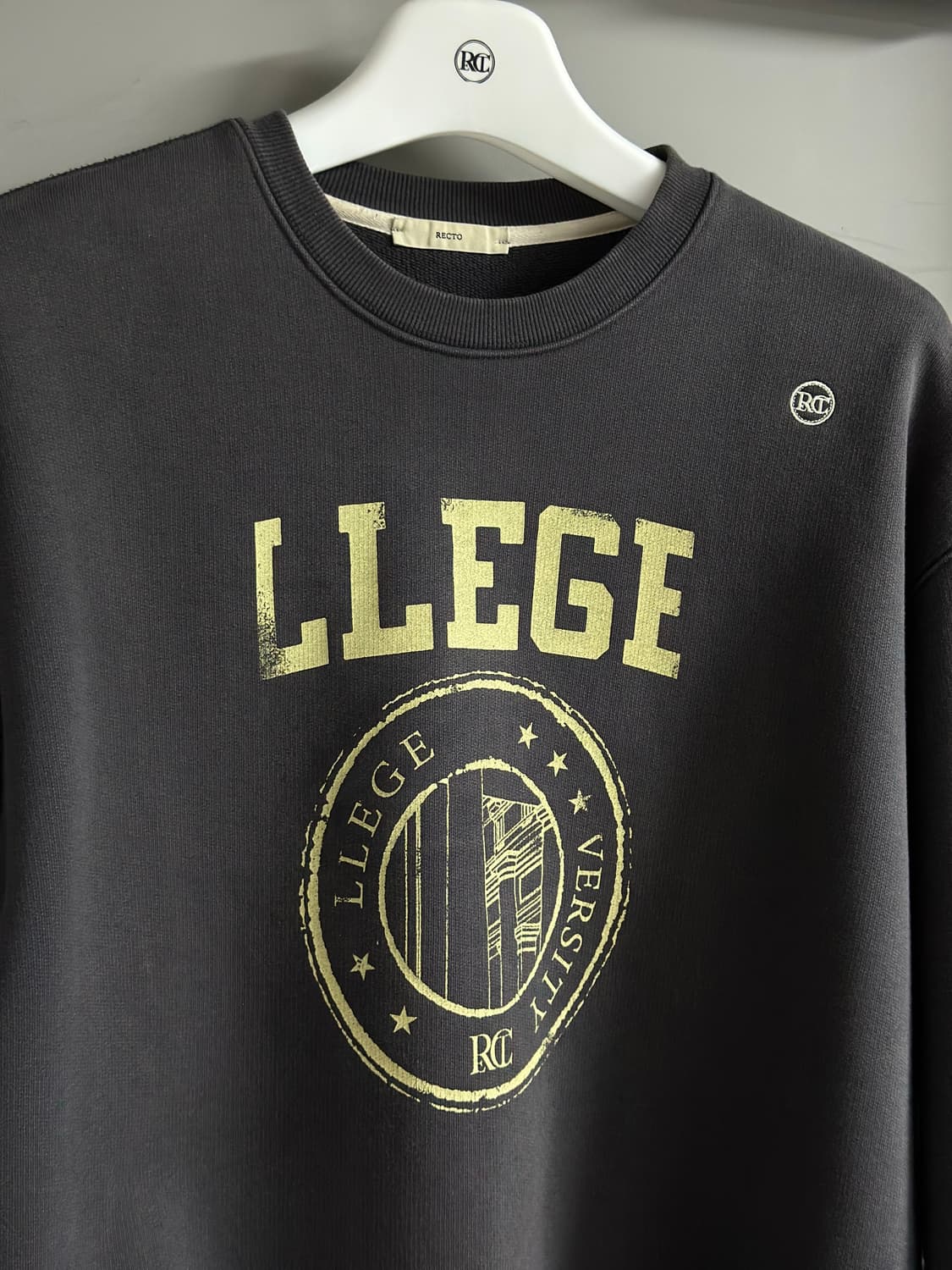 [OS] 렉토 스웻셔츠 맨투맨 초판 블루이쉬 차콜 상품이미지2