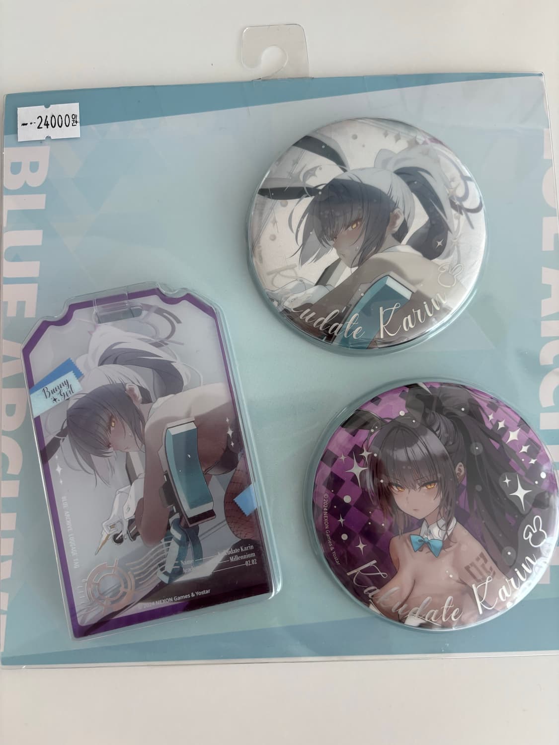 블루 아카이브 바니걸 뱃지 카드 세트 + 서비스 상품이미지2