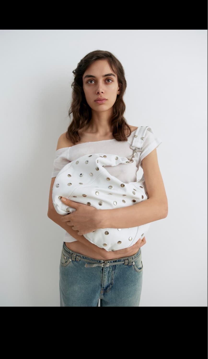 기마구아스 폴라 Paula 스터드백 화이트 상품이미지6