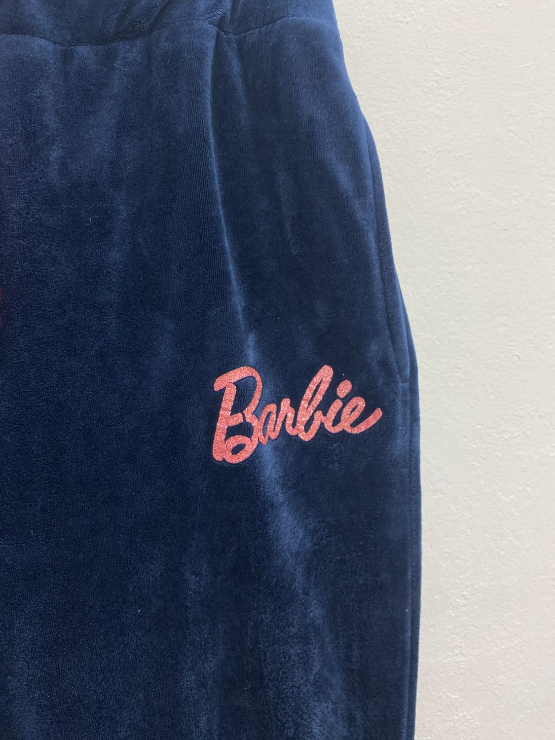 [BARBIE] 바비 갸루 큐빅 벨벳 후드집업 셋업 상품이미지9
