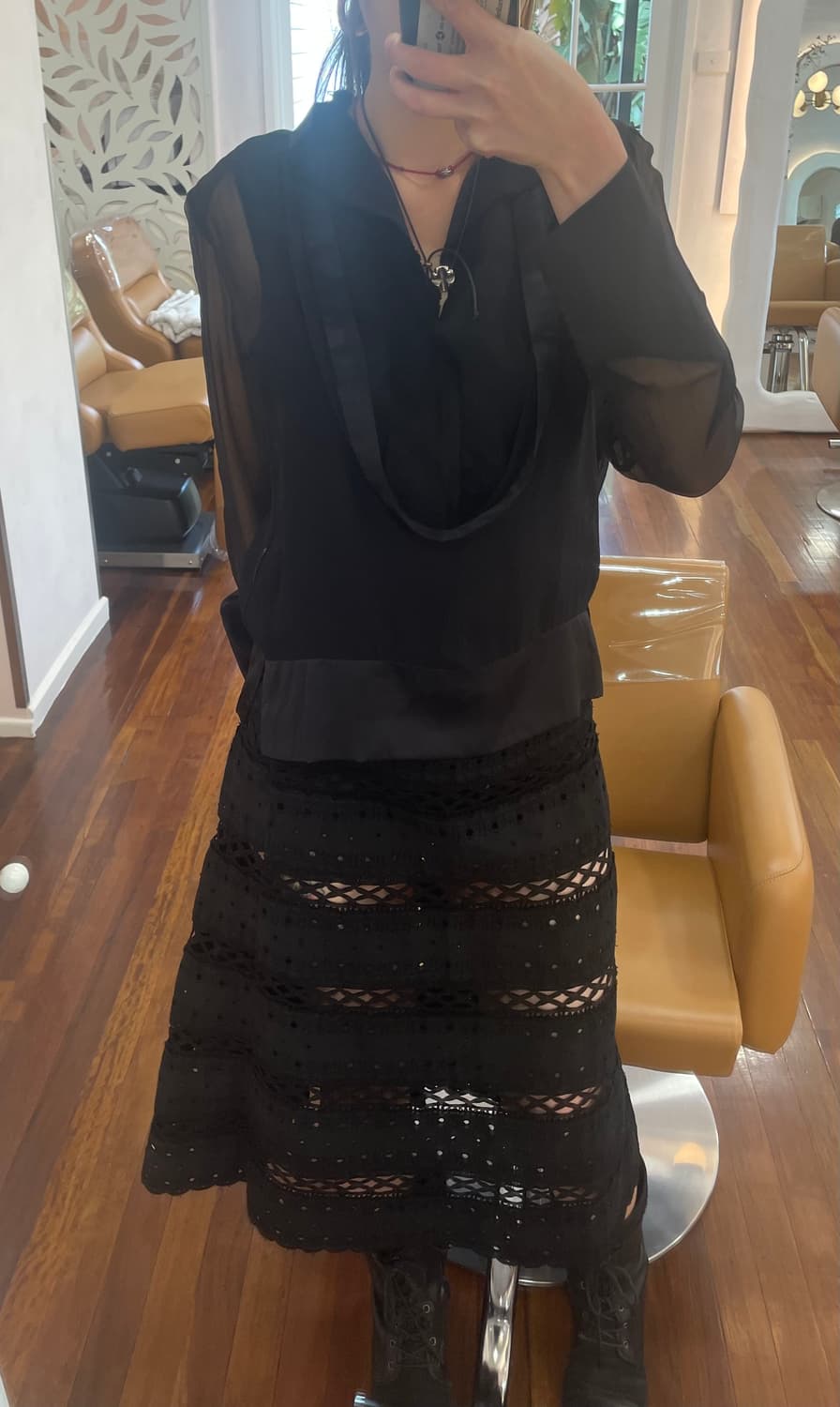 Tricot Comme des Garçons 레이스 스커트 상품이미지4