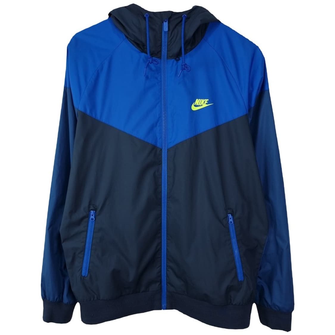 [나이키] 로고 자수 윈드러너 후드 바람막이 자켓 네이비 M19482 상품이미지2