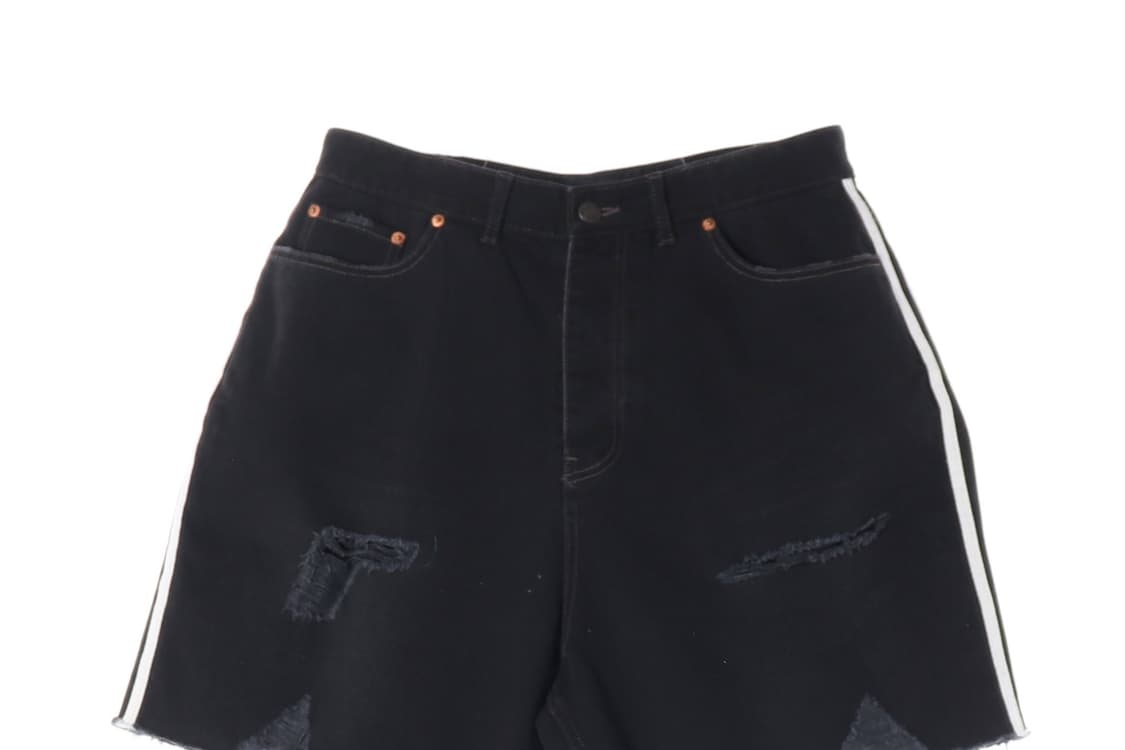 발렌시아가 x 아디다스 23SS 배기 쇼츠 블랙 데님 쇼츠 반바지 M
 상품이미지3