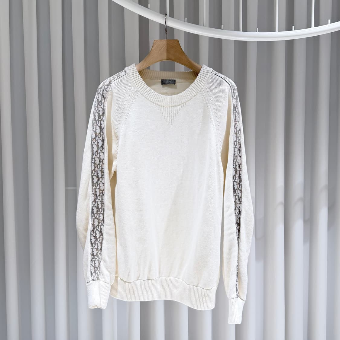 L / 디올 오블리크 인서트 아이보리 니트 상품이미지1
