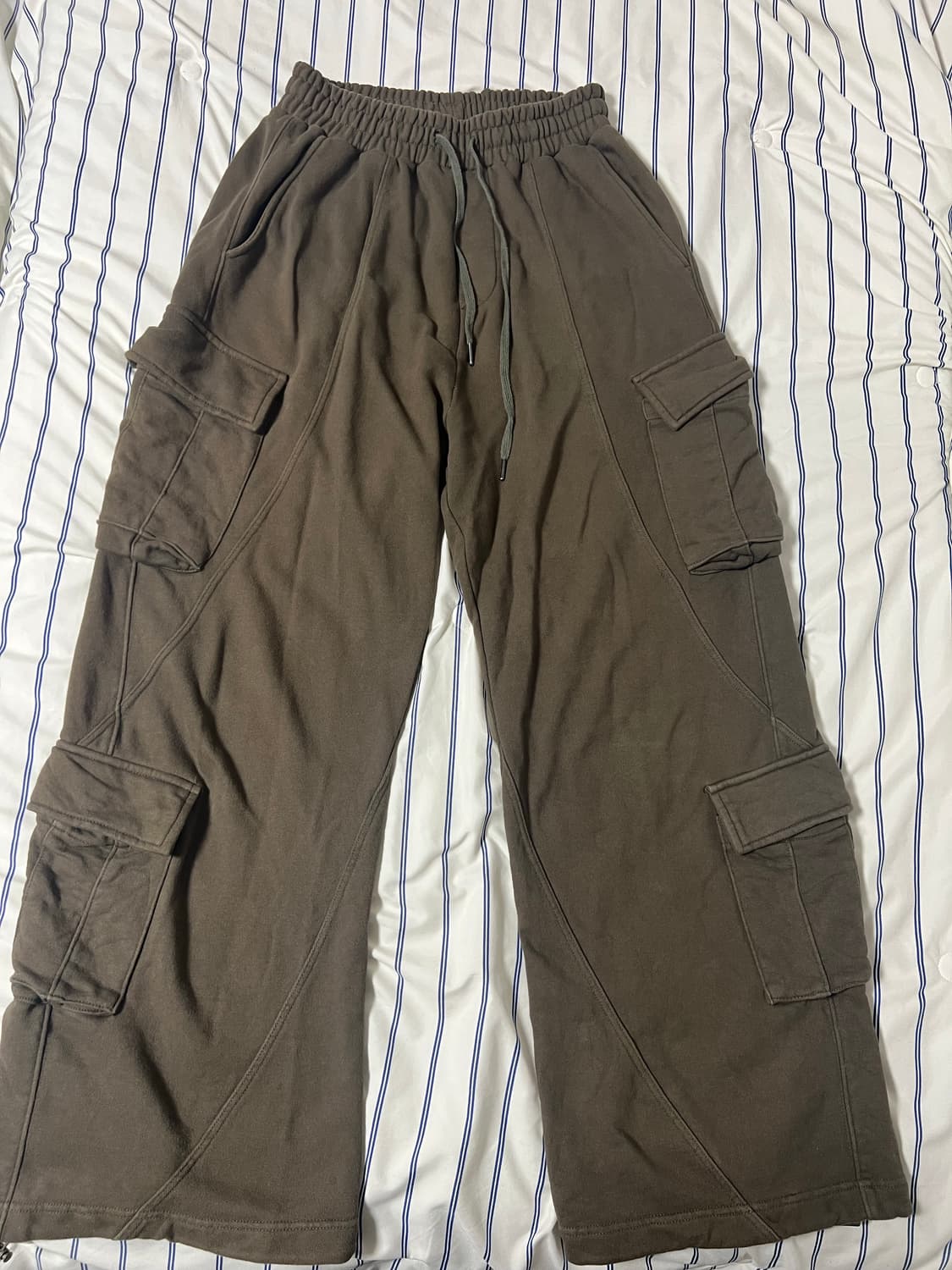 낫포너드 카고 스웨트 팬츠 카키 상품이미지2