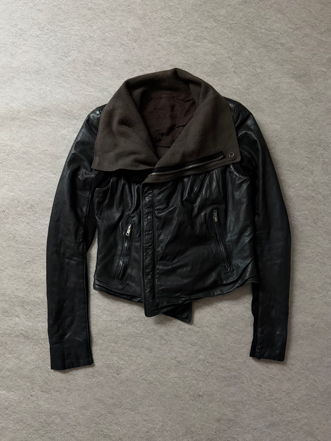 릭오웬스 램스킨 하이넥 자켓 상품이미지2