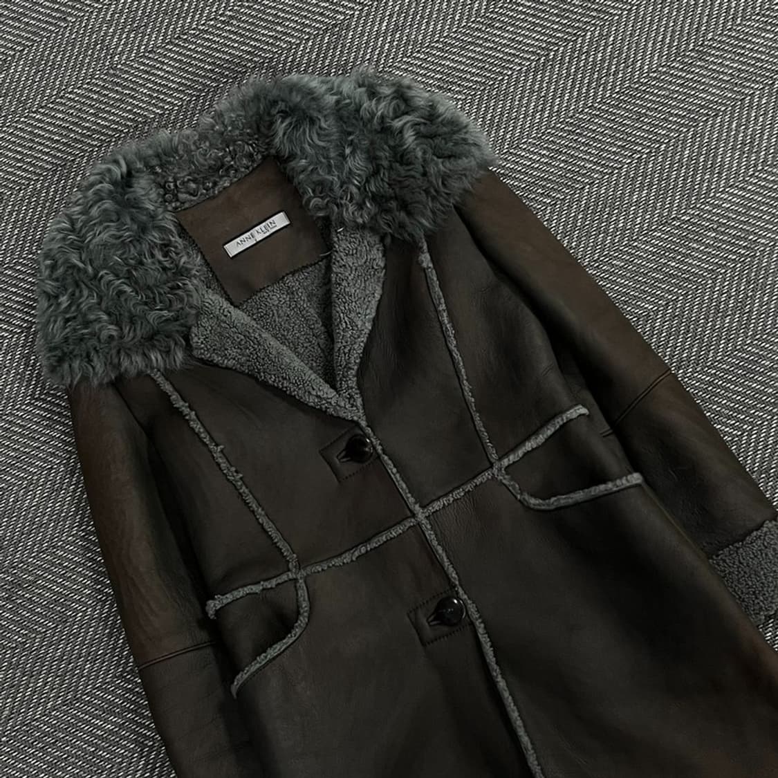 앤클라인 램스킨 양털 무스탕 v1089 상품이미지4