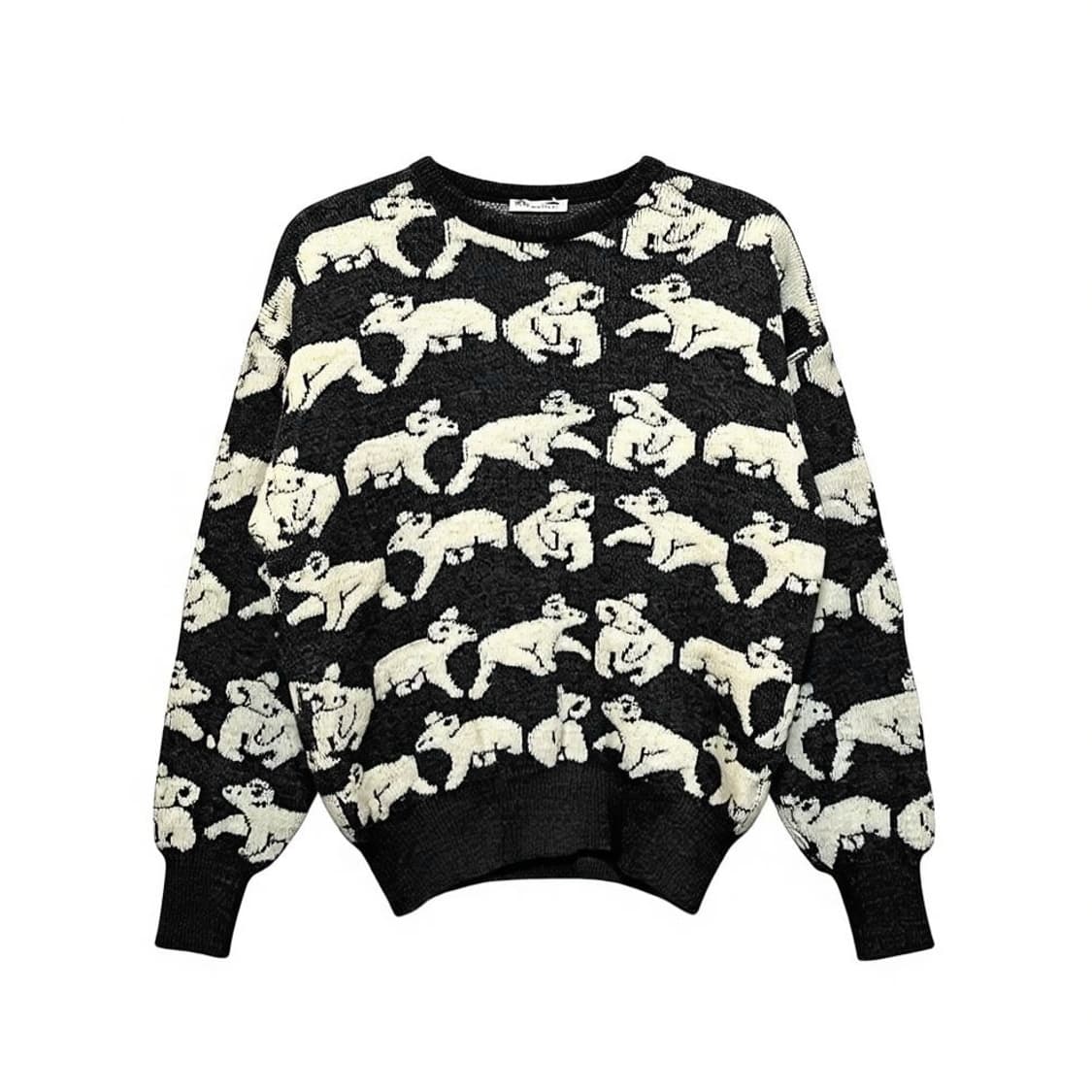 USA VINTAGE 울 니트 코알라 풀오버 패턴 디테일 그레이 상품이미지1