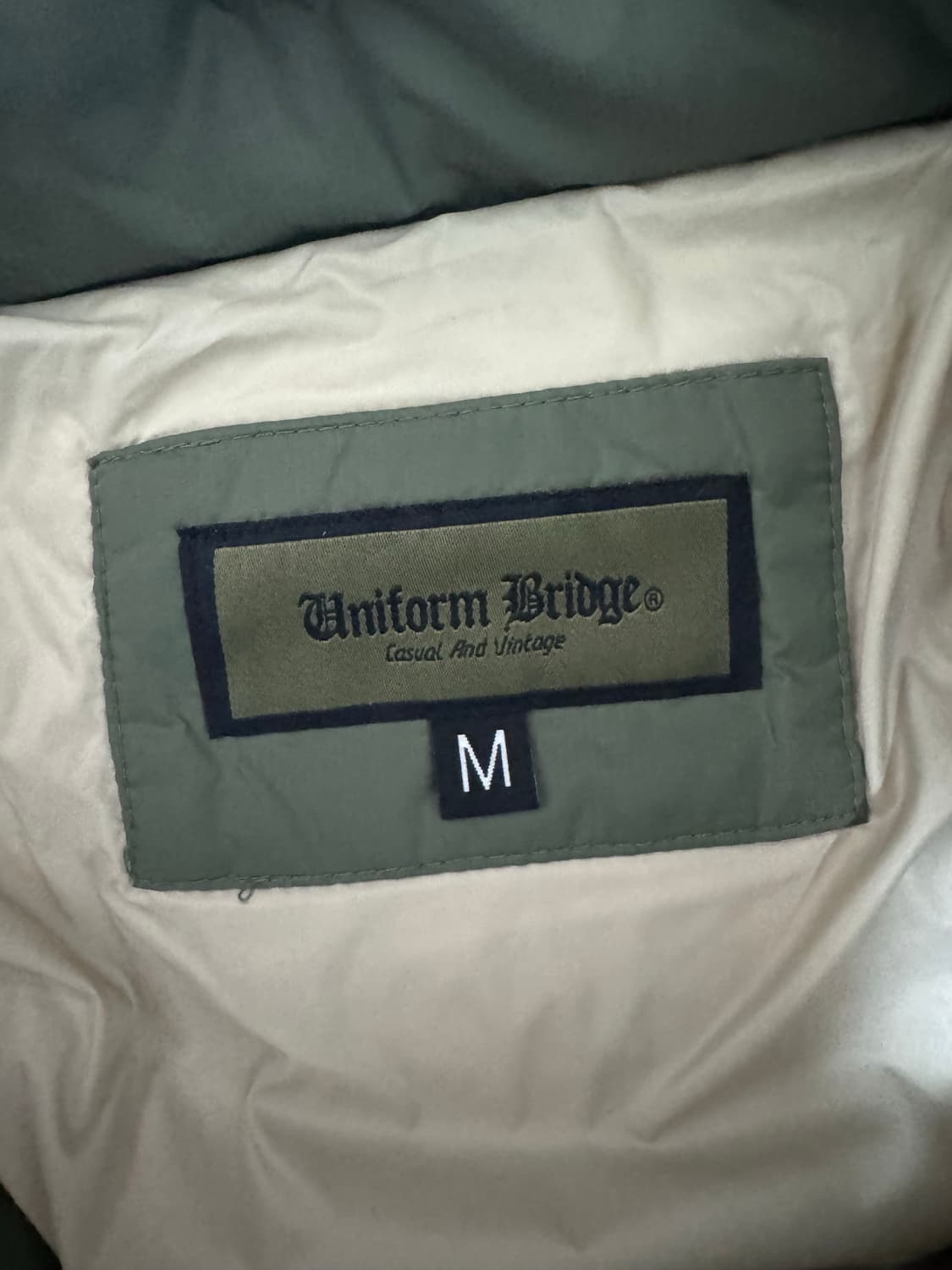 유니폼브릿지 카라코람 다운 파카 M 세이지 그린 상품이미지9