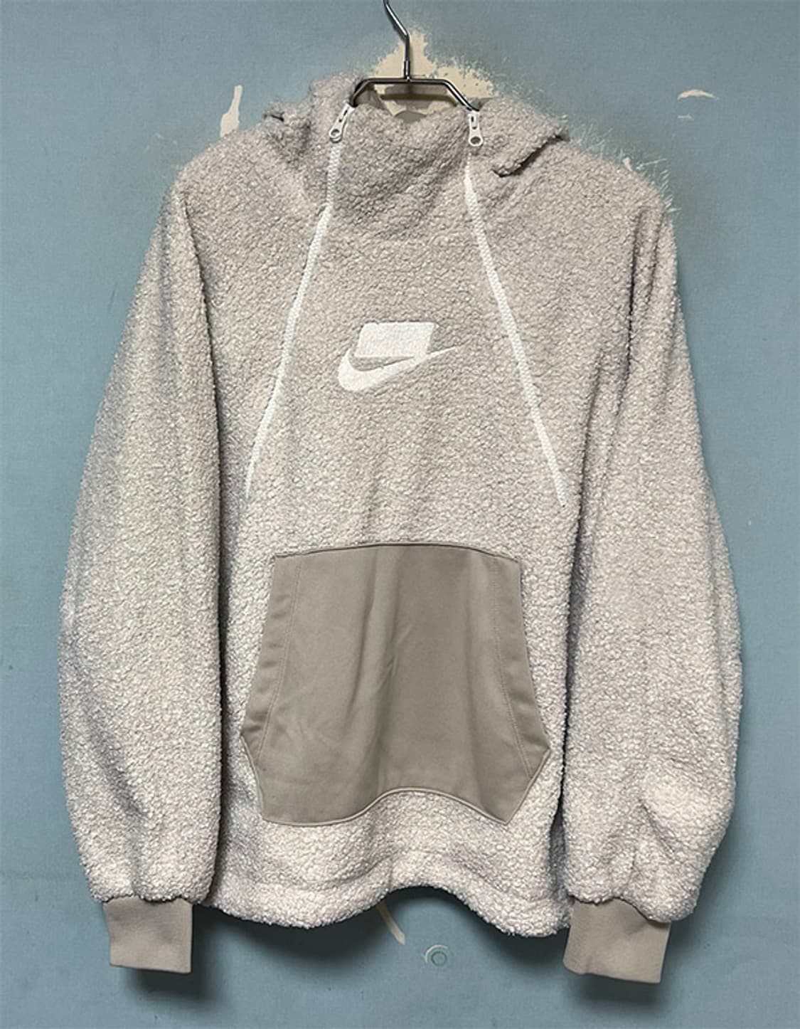 NIKE 나이키 여자 뽀글이 후드 아노락 캐주얼 L 90 77 상품이미지1