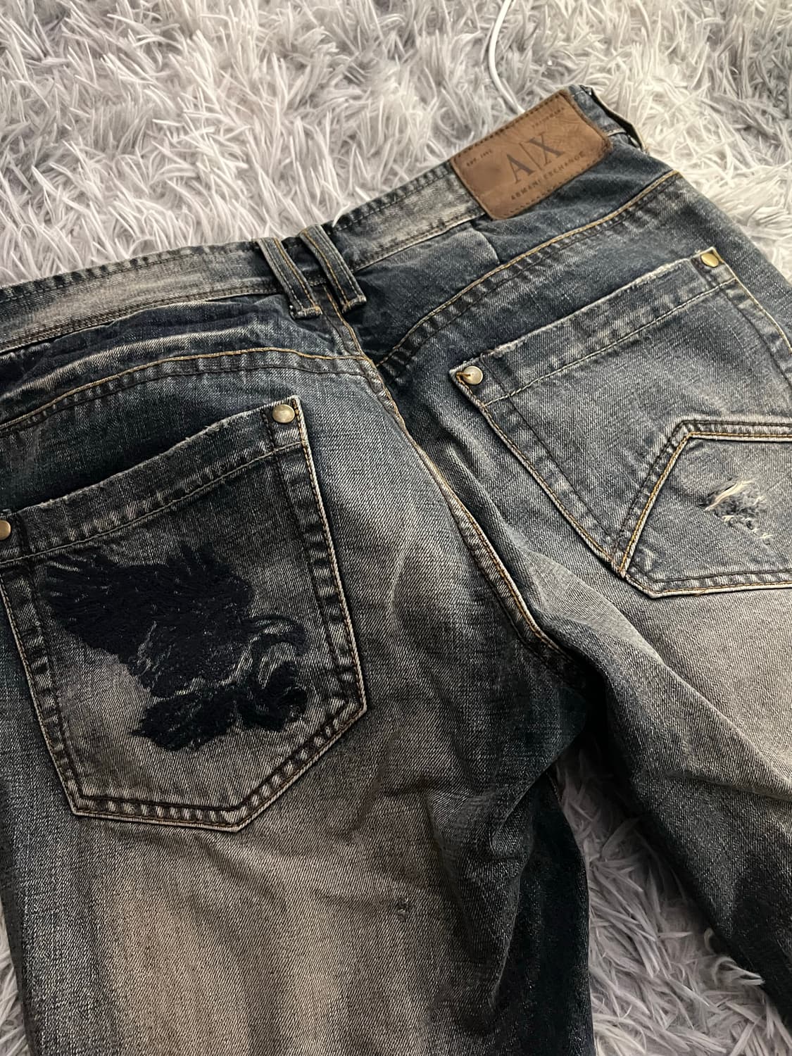 Armani exchange damaged denim pants 상품이미지2