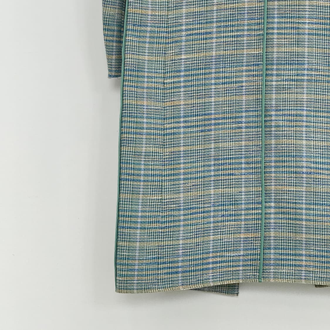 랑방 체크 린넨 코트 상품이미지6