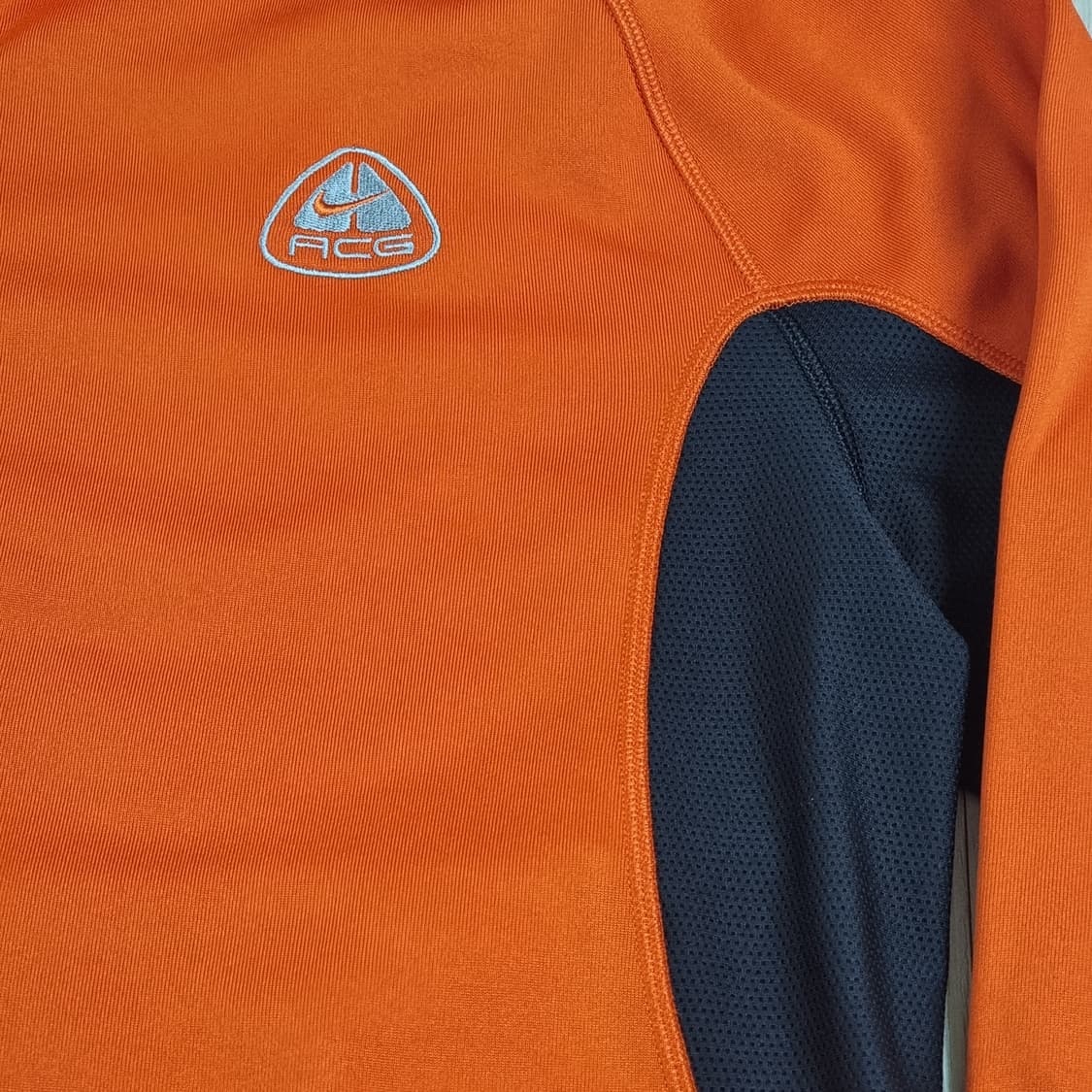 나이키 ACG 베이스레이어 하프 집업 오렌지 블랙 상품이미지3