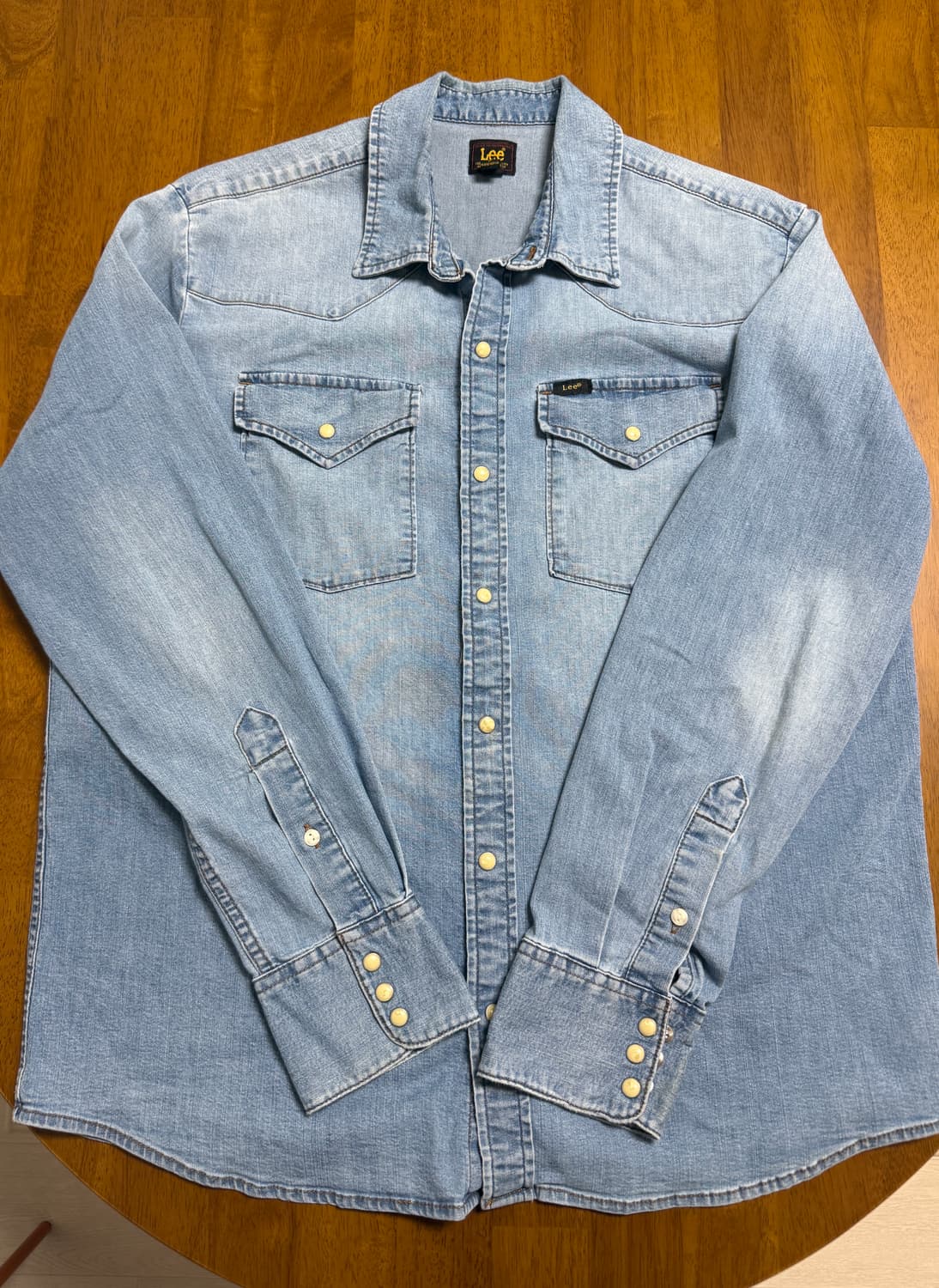 [US L / 105-110] Lee 리 데님 웨스턴 셔츠 상품이미지1