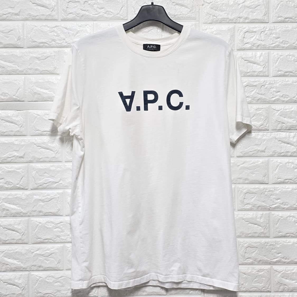 APC 아페쎄  반팔티 화이트 XXL 상품이미지1