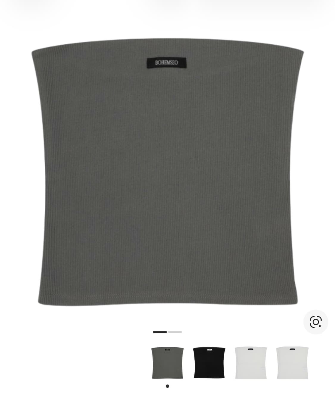 (W) 보헤미안 서울 베이직 튜브 탑 카키 상품이미지1