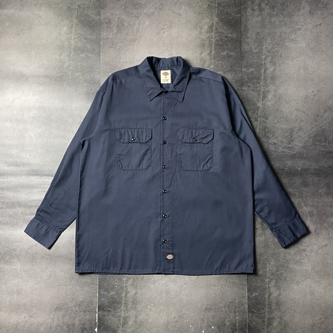 DICKIES 디키즈 빈티지 네이비 플랩포켓 워크 셔츠 A00898 상품이미지1