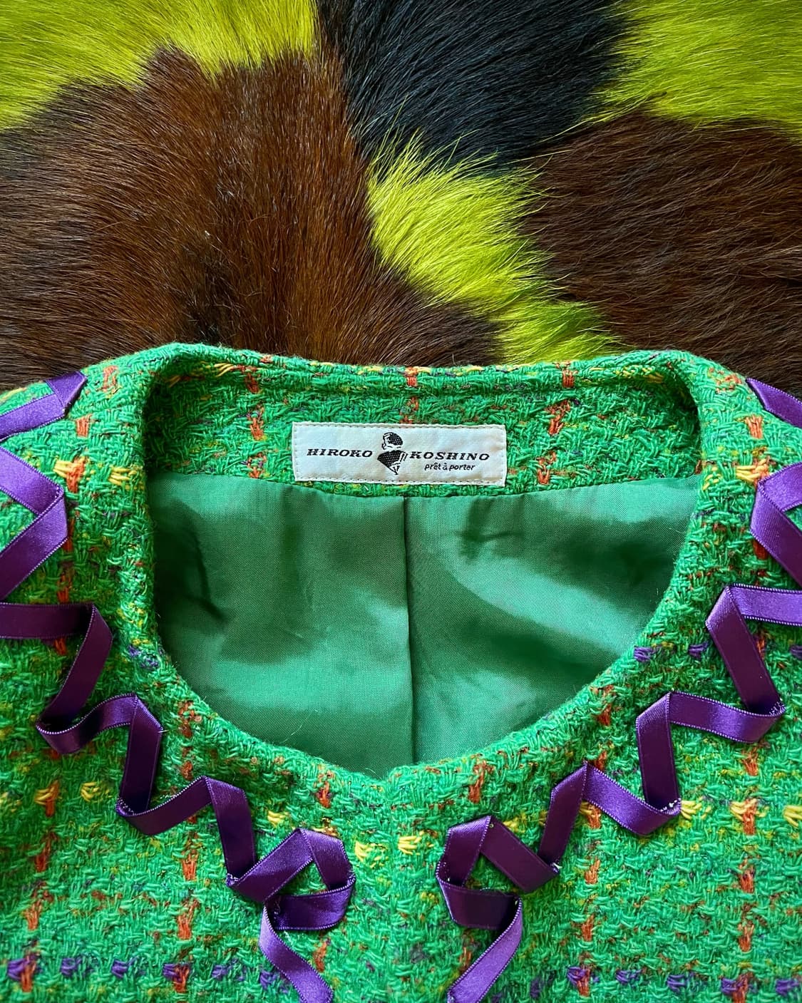 1980-90s HIROKO KOSHINO Old Tweed Jacket 상품이미지5