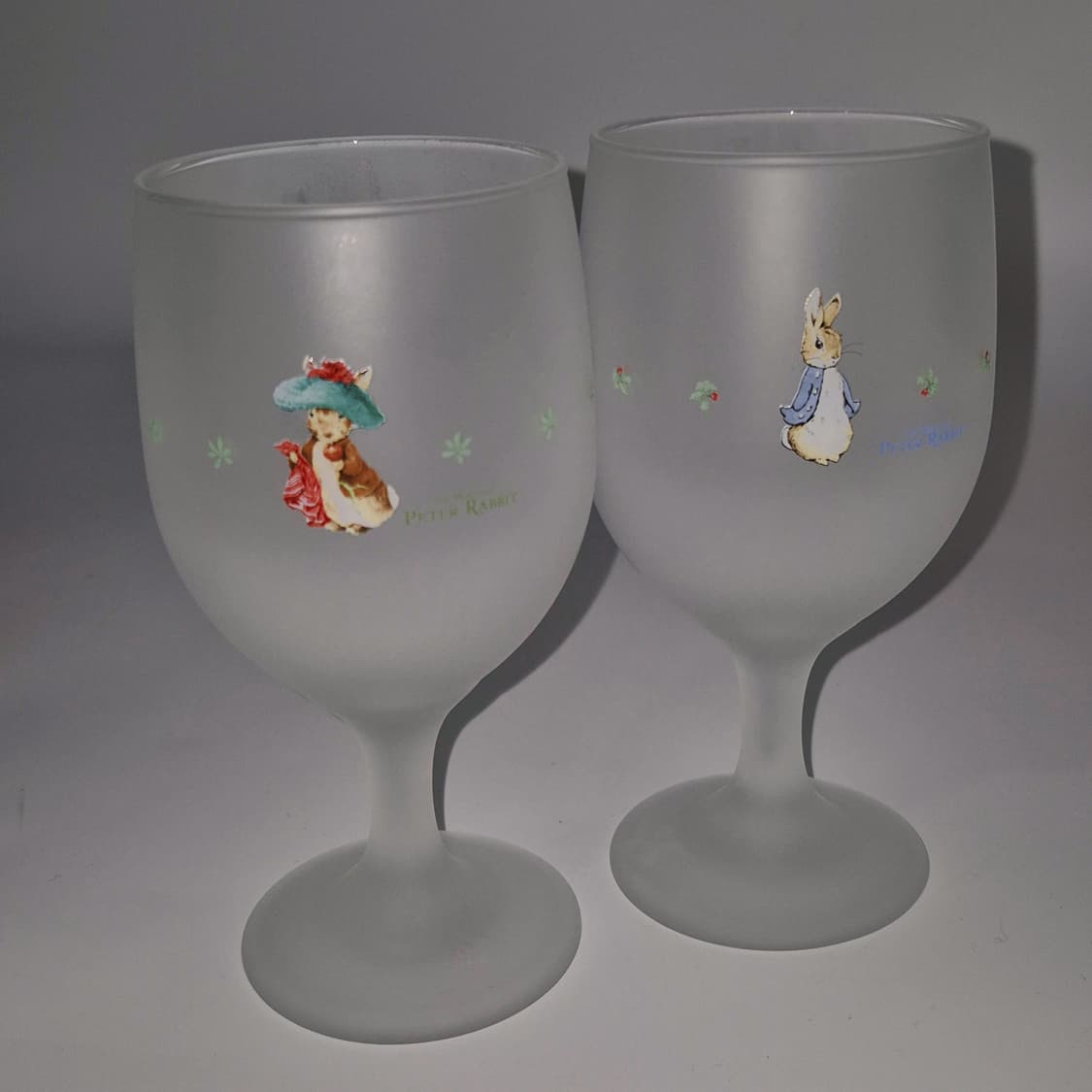 90s 피터래빗 불투명 볼드 와인잔 2p세트 상품이미지9