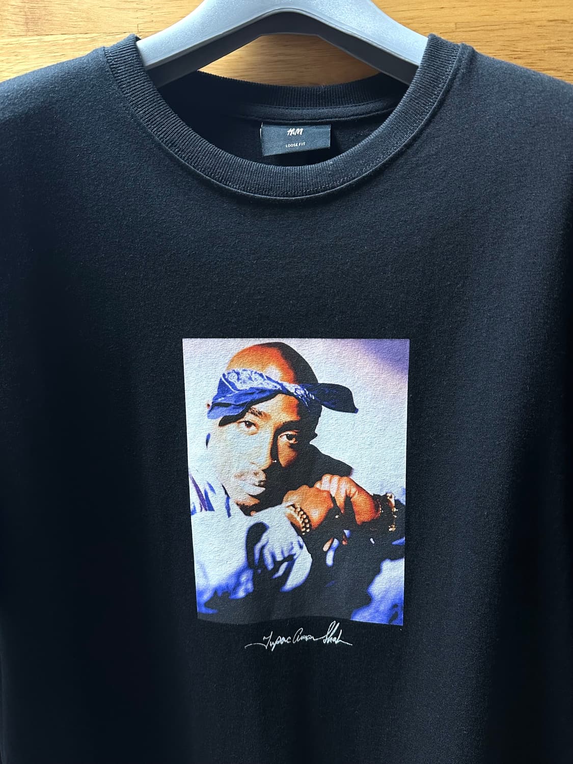 H&M x 2pac 투팍 콜라보 반팔 티셔츠 상품이미지2