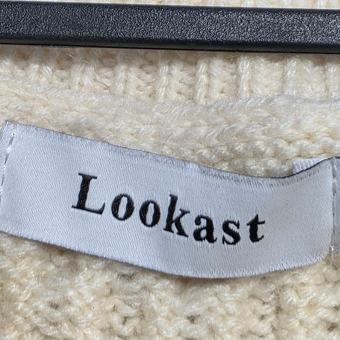 0179 [lookast]아이보리 케이블 반팔 니트 F 상품이미지5