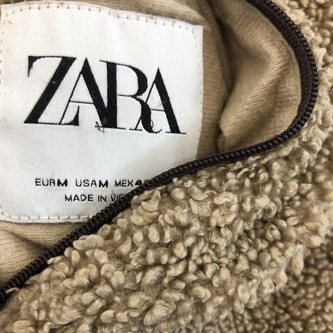 자라 리버시블 양털 후리스점퍼 M 상품이미지5