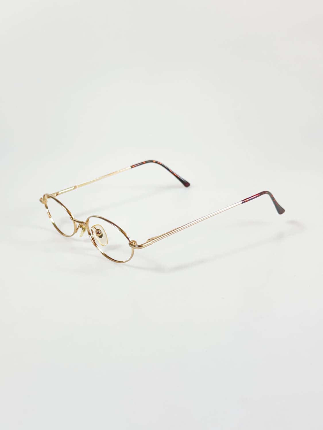 Zephyr 골드 슬림 오벌 메탈 프레임 빈티지 안경 상품이미지3