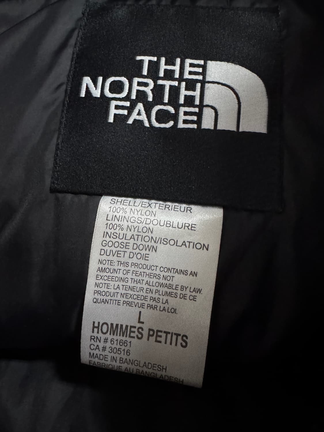 노스페이스 빈티지 눕시 다운 후드 패딩 블랙 L 상품이미지3