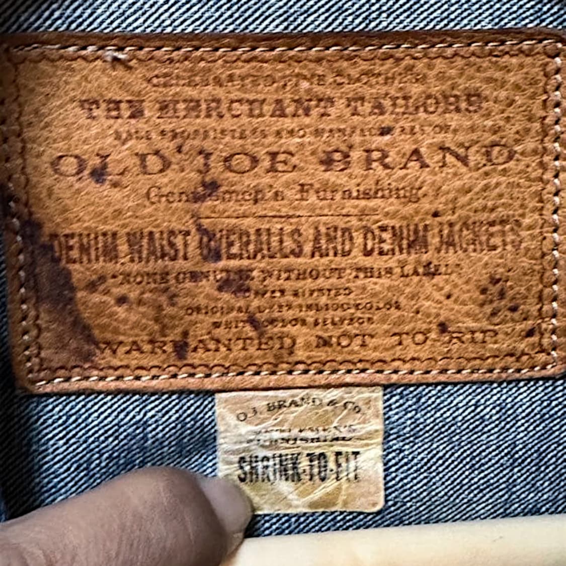 올드조 40s 타입1 데님 자켓 상품이미지9