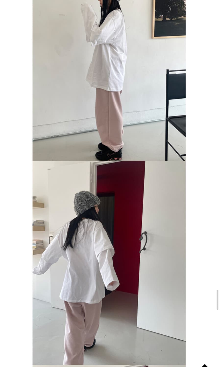 어반룸 조거팬츠 연핑크 상품이미지3