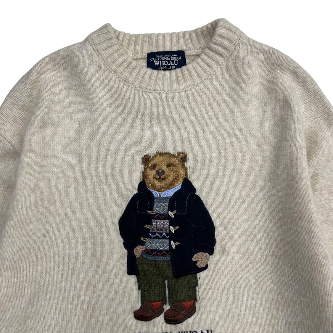 폴로 랄프로렌 곰돌이 로고 아이보리 니트 S 상품이미지4