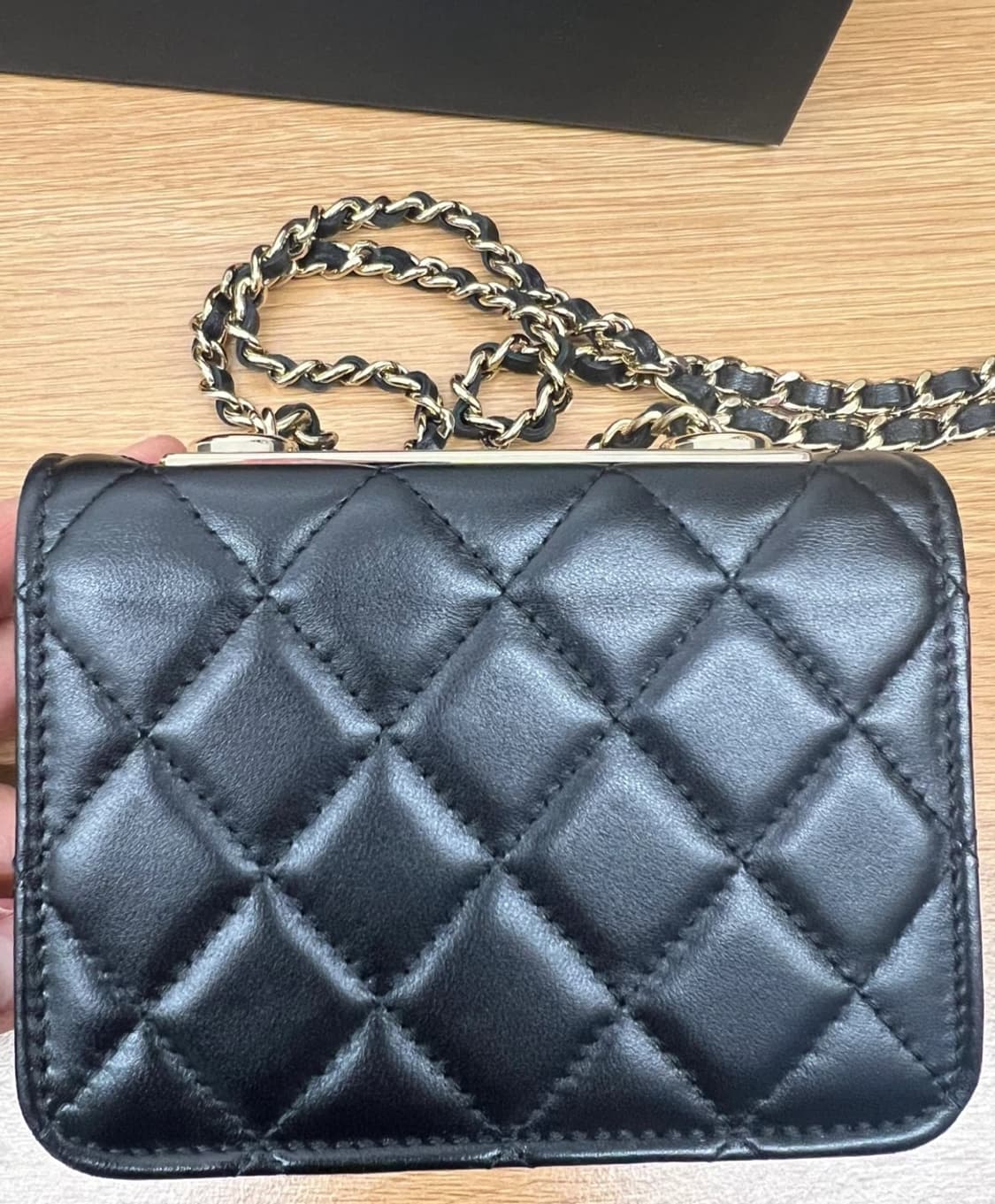 (정품)샤넬 램스킨 미니체인백 금장 급처! 상품이미지3