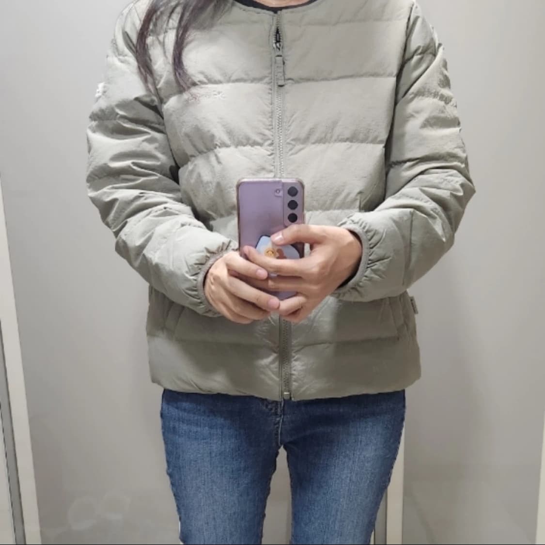 스노우피크 여성 경량 다운 패딩 베이지 85 상품이미지1