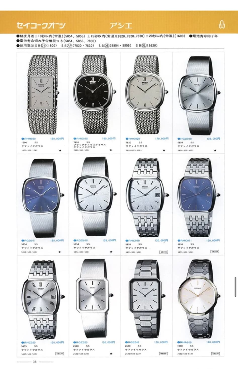 70s 빈티지 세이코 제랄드젠타 아시에(Acier) 초희귀 상품이미지4