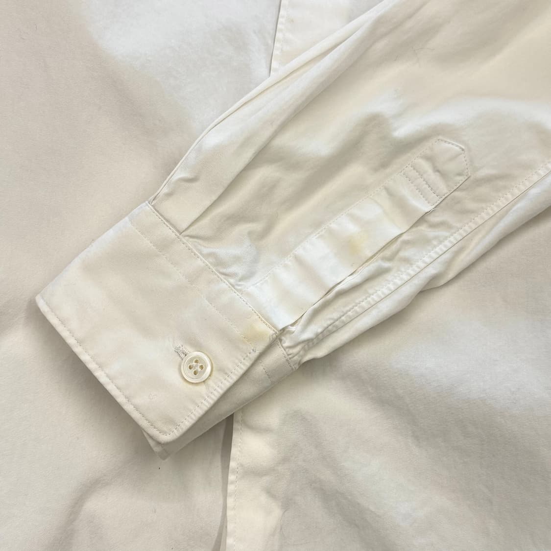 M 꼼데가르송 레드하트와펜 화이트 코튼 셔츠 상품이미지7