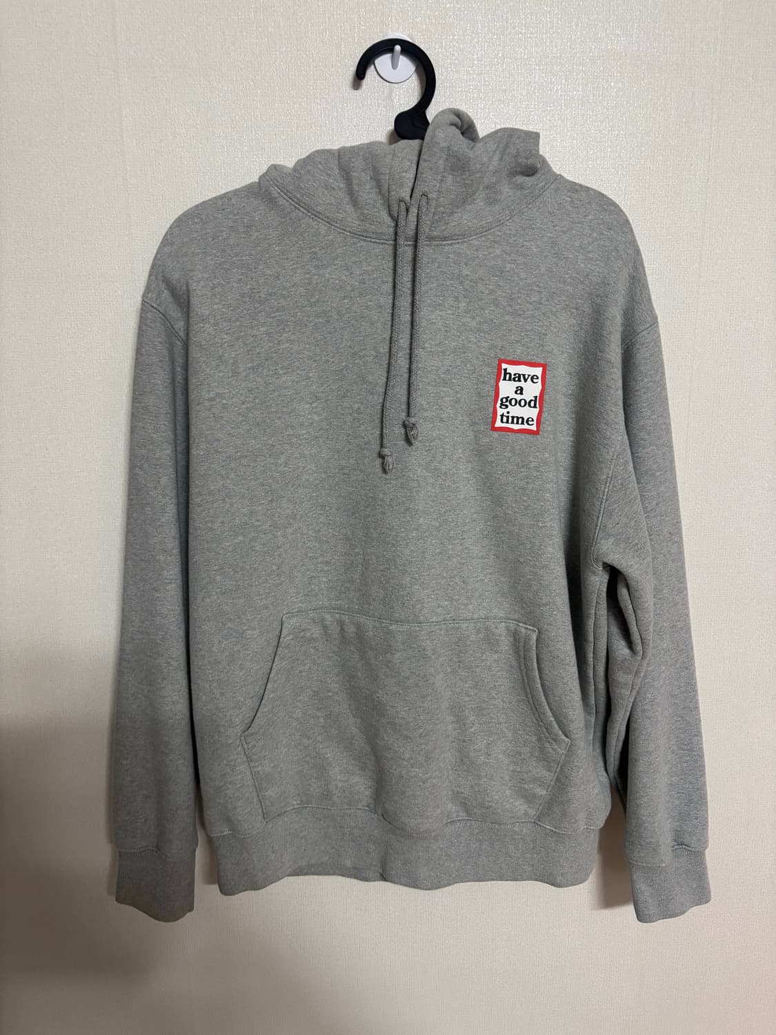 Have a good time 회색 후드티 L 상품이미지1