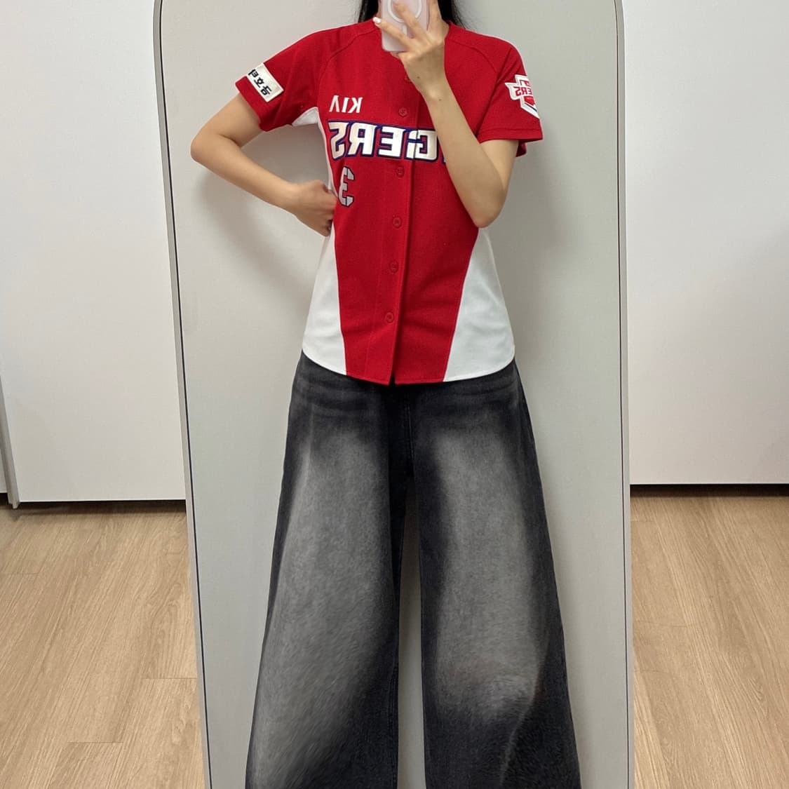 기아타이거즈 김선빈 마킹 야구 원정 유니폼 상품이미지1