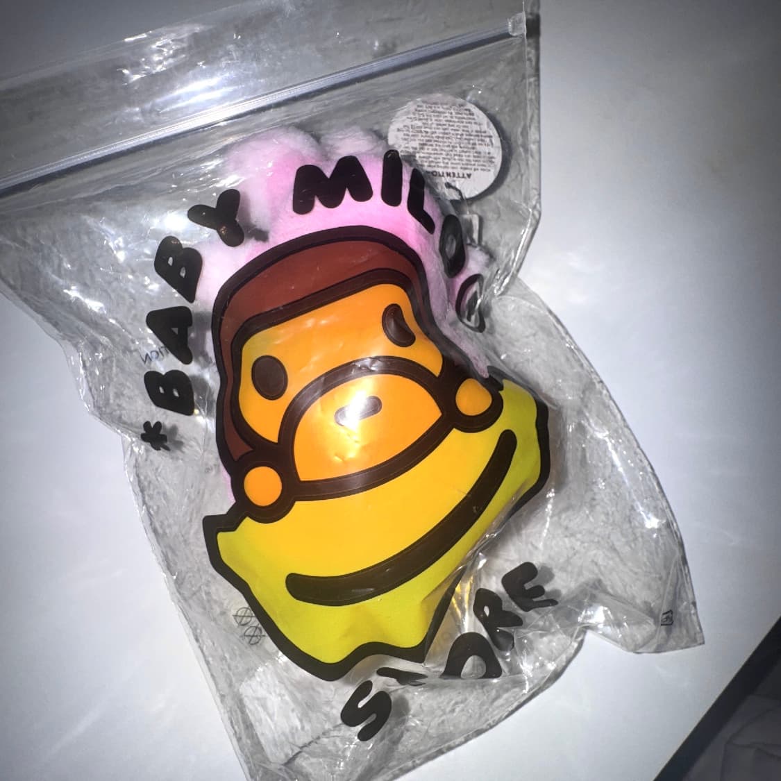 베이프 베이비 마일로 키링 키체인 핑크  상품이미지2