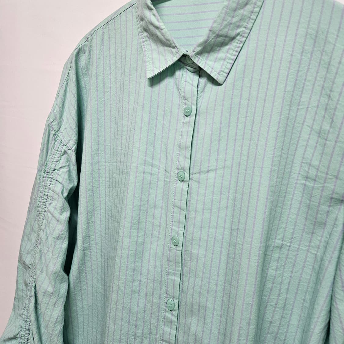 Japan Vintage 스트라이프 셔링 셔츠 F 상품이미지2