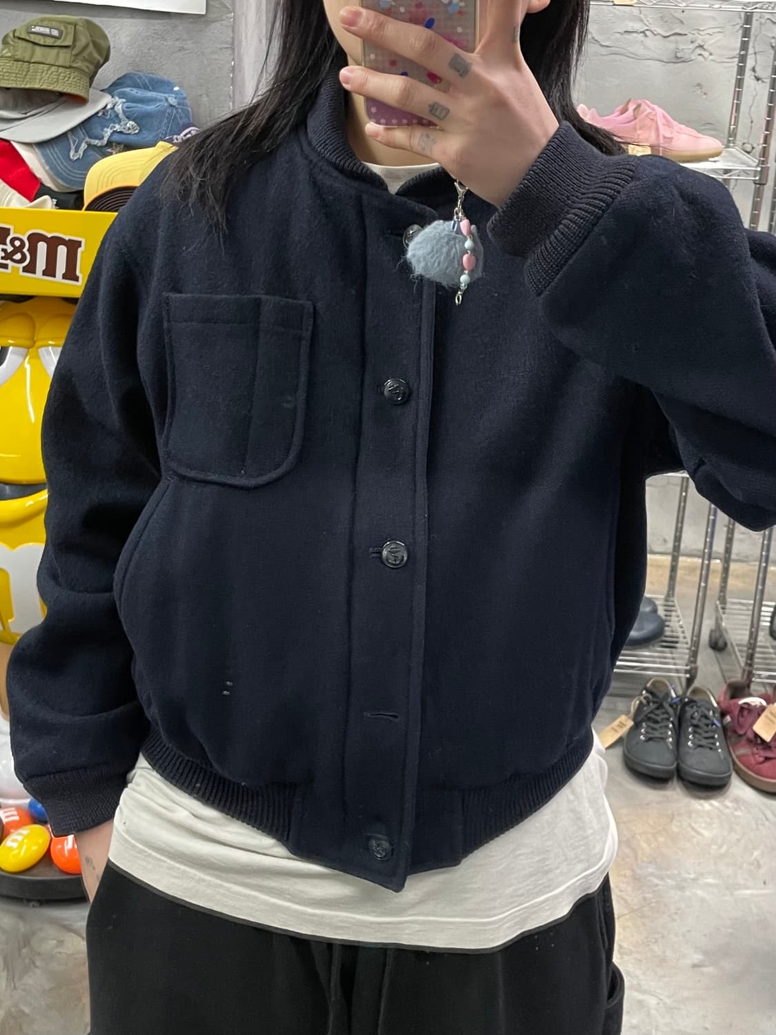 재팬 빈티지 울 봄버 자켓 상품이미지8