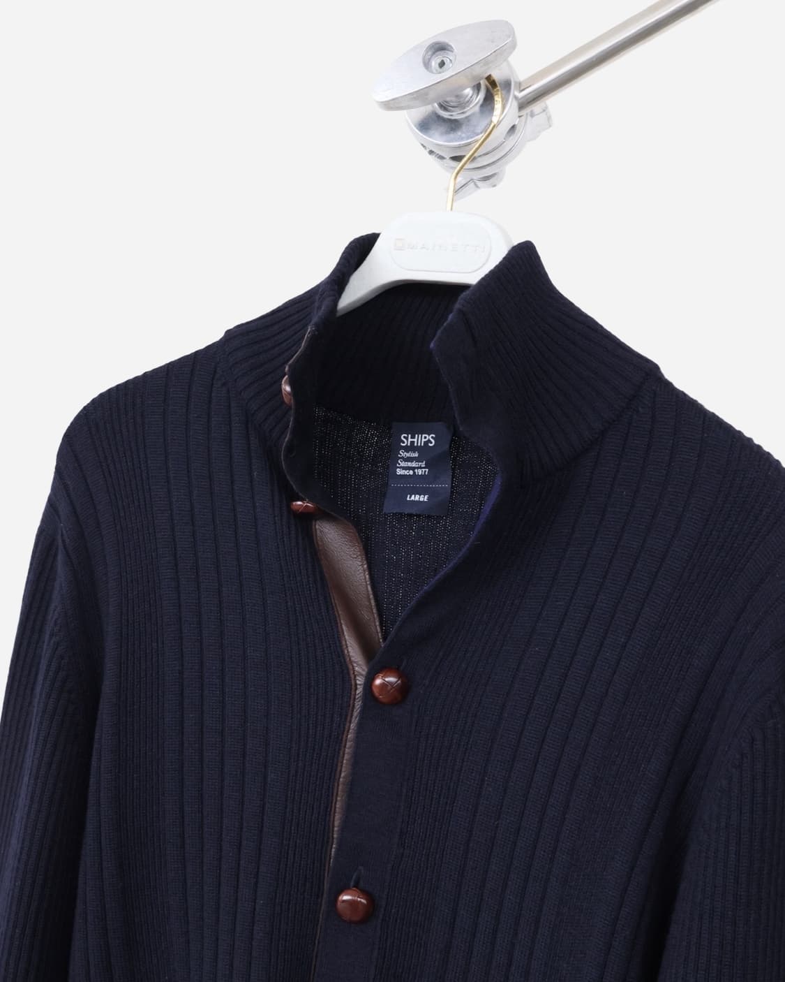 SHIPS Navy Wool Knit Cardigan 상품이미지7