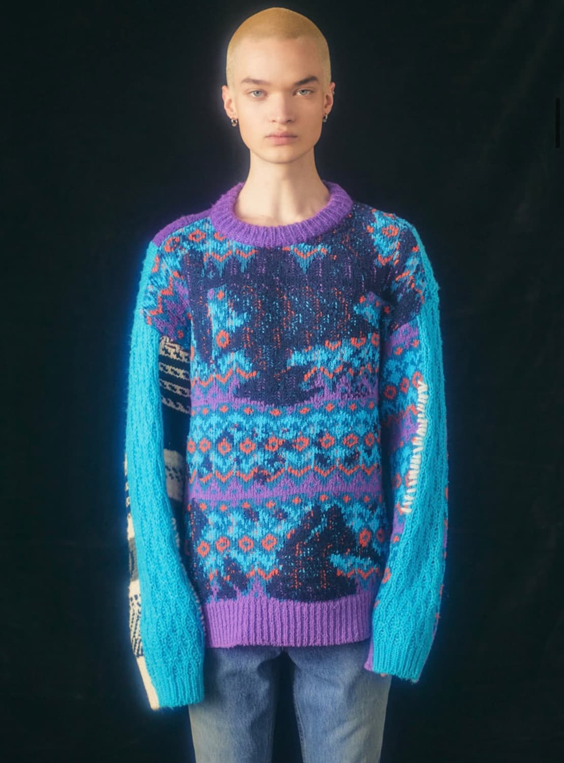 앤더슨벨 리버 자카드 크루넥 스웨터 (새상품급) 상품이미지3