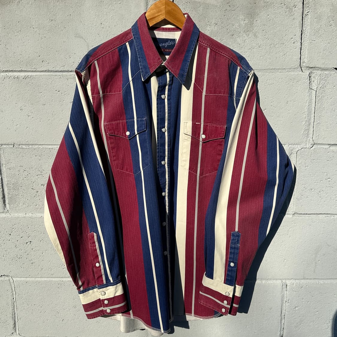 [XL] 랭글러 스트라이프 웨스턴 셔츠 상품이미지1
