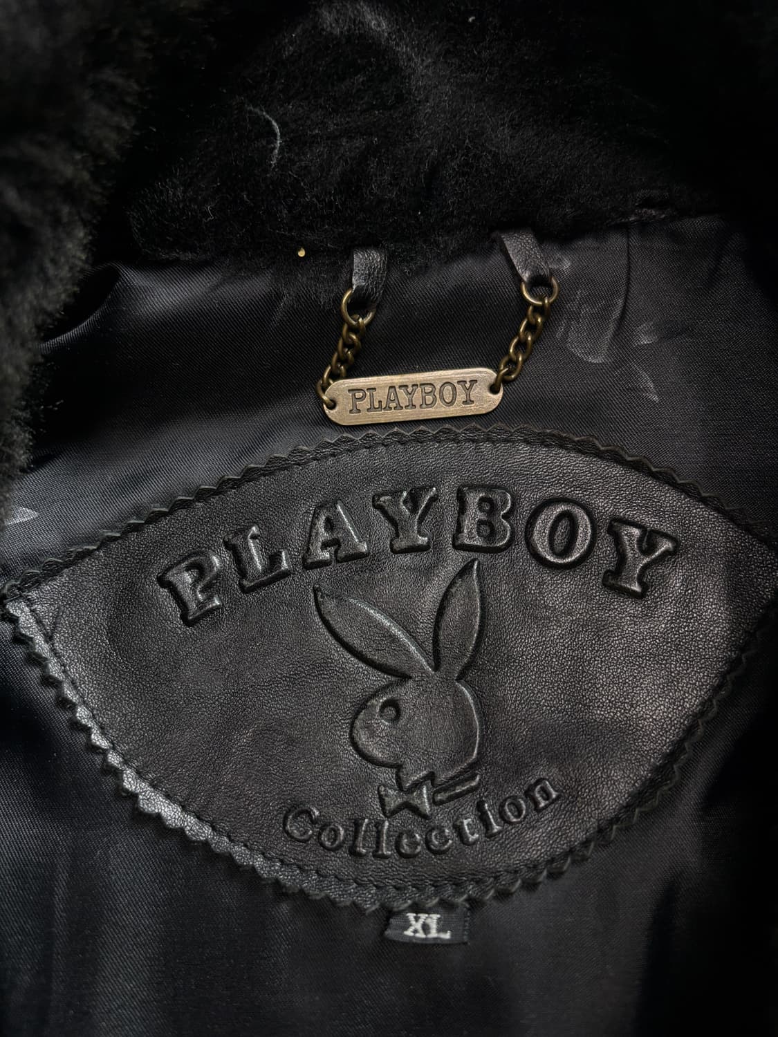 플레이보이 아카이브 양가죽 랜스킨 봄버 자켓 3456 상품이미지3