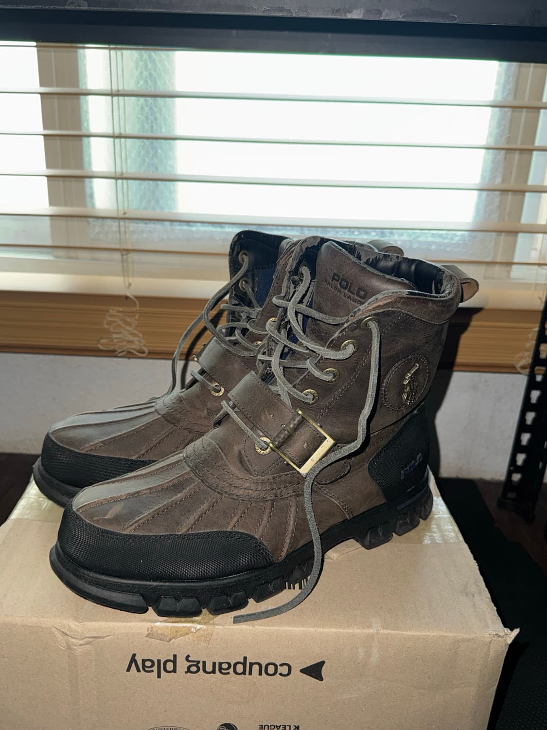 폴로 랄프로렌 브라운 스웨이드 처카 부츠(250-255) 상품이미지2