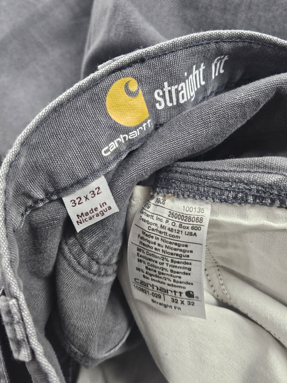 칼하트 코튼 카펜터 워크 팬츠 ( 32X32 ) / 9386 상품이미지7