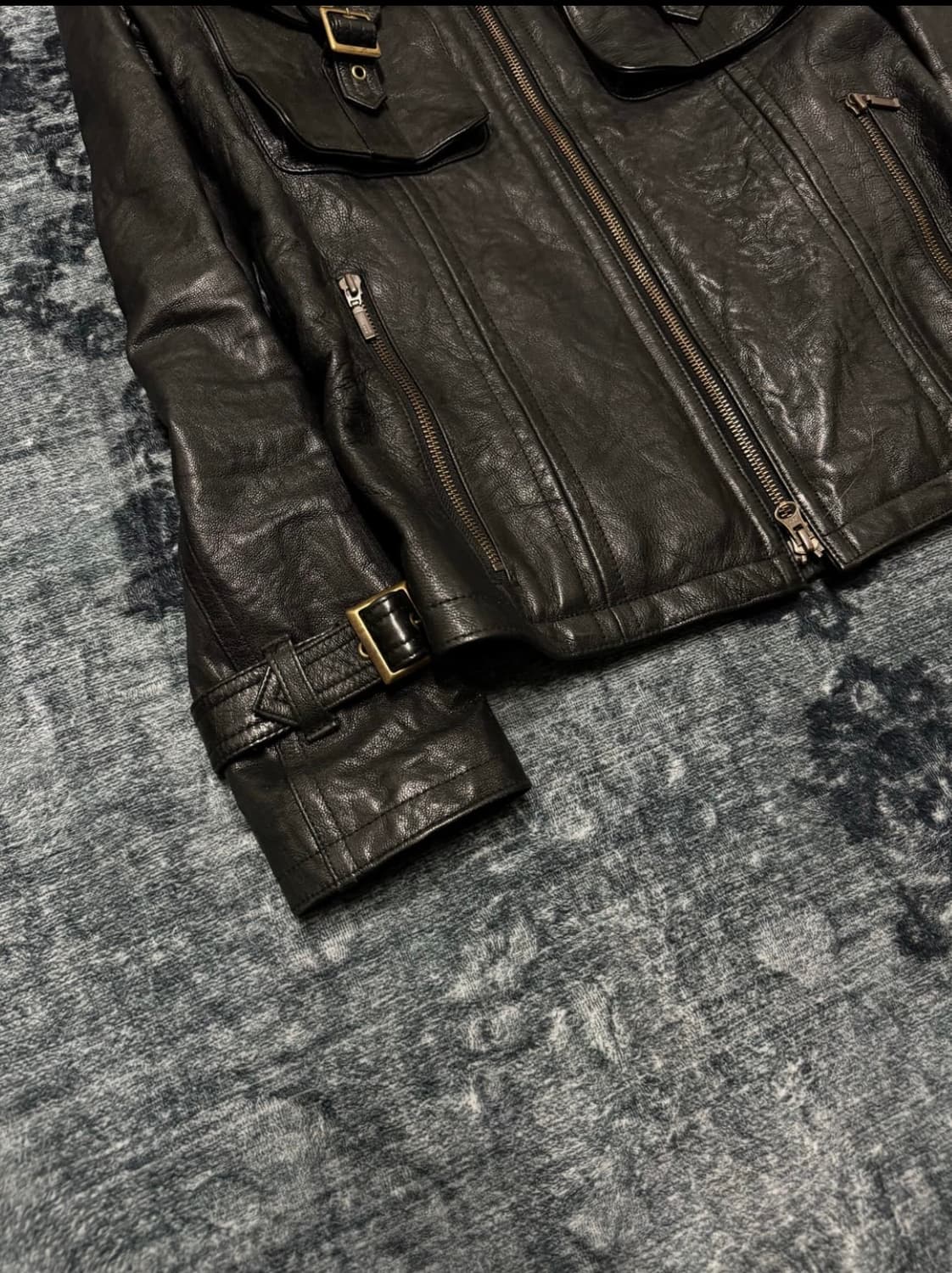 Tornado Mart Goat Skin Leather Jacket 상품이미지3