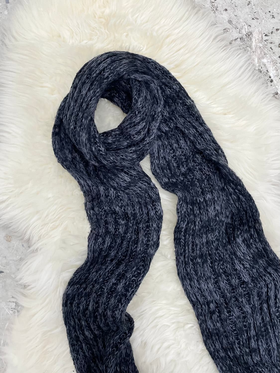 차콜 롱 코지 머플러  상품이미지5