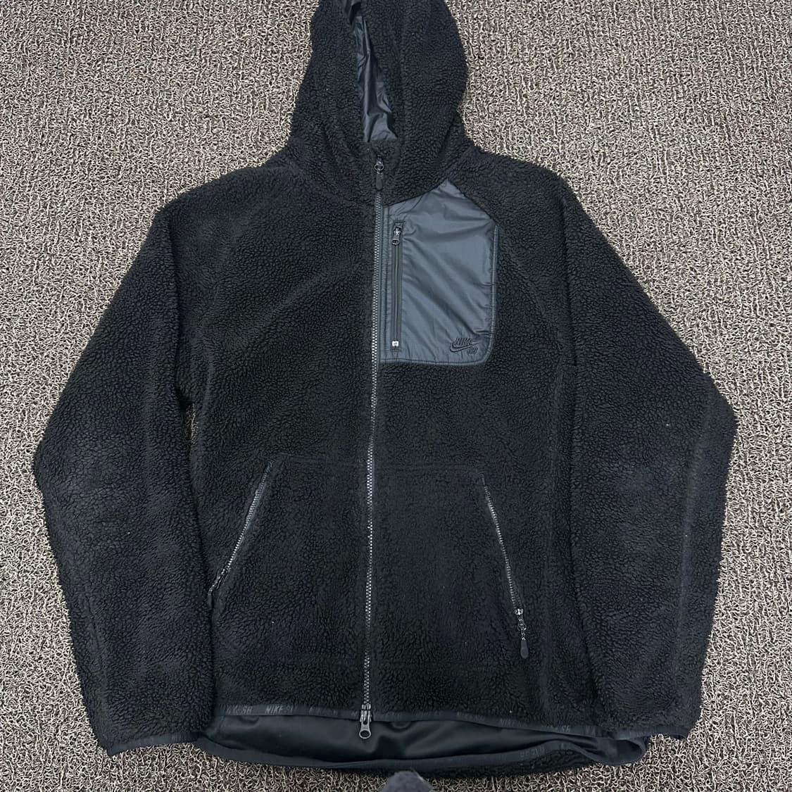 NIKE 나이키 뽀글이 후리스 자켓 블랙 M 상품이미지1