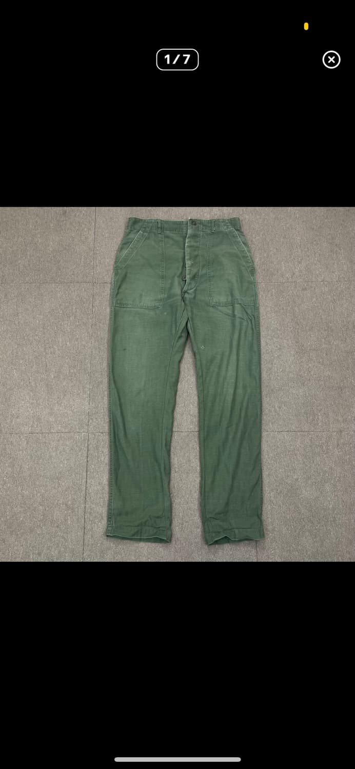 60's us 0g107 미군 오리지널 퍼티그 30 상품이미지1